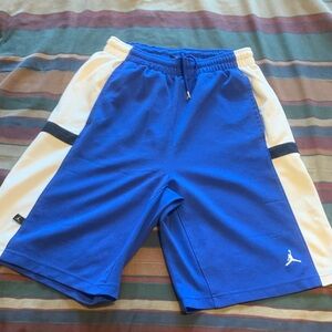 Jordan Blue and White Athletic Shorts